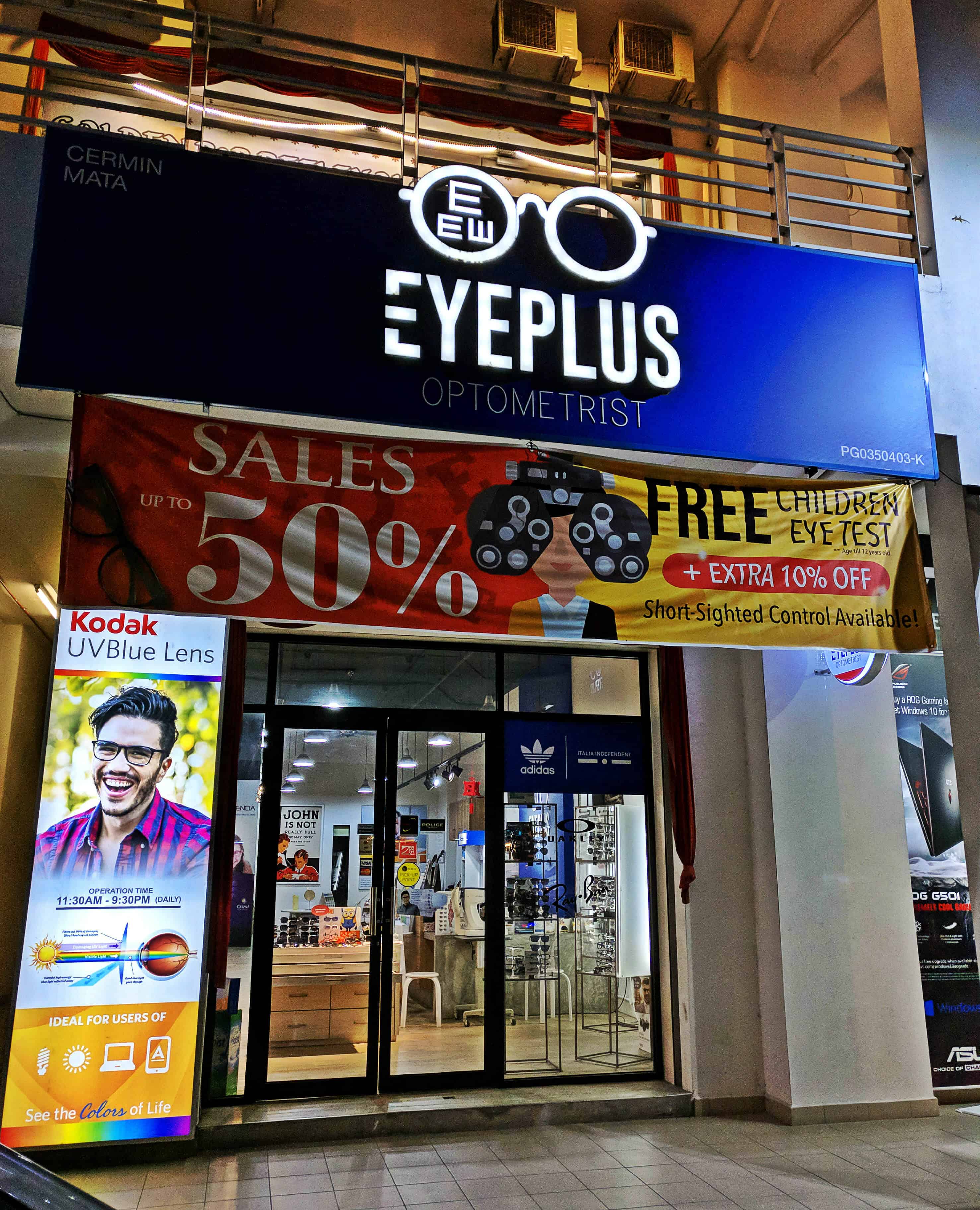 EYEPLUS OPTOMETRIST optical shop PENANG